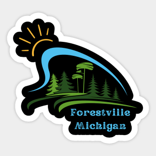 Forestville Michigan Tree Sticker